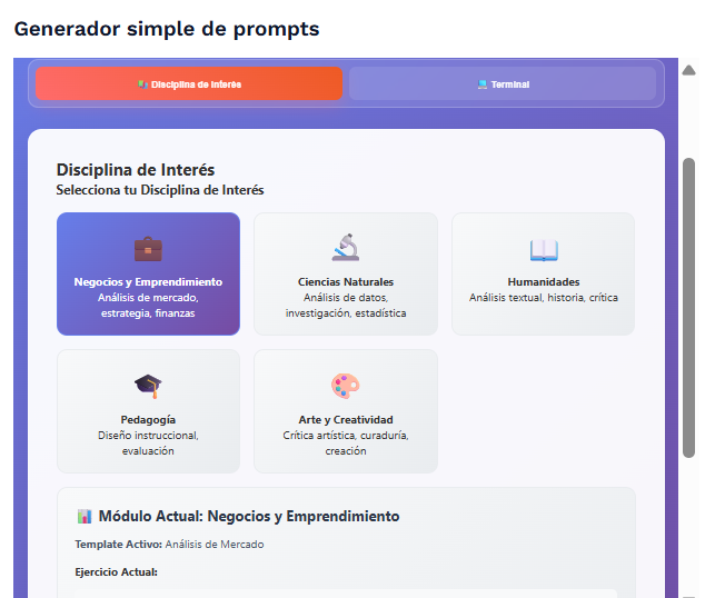 generador simple de prompts generador simple de prompts
